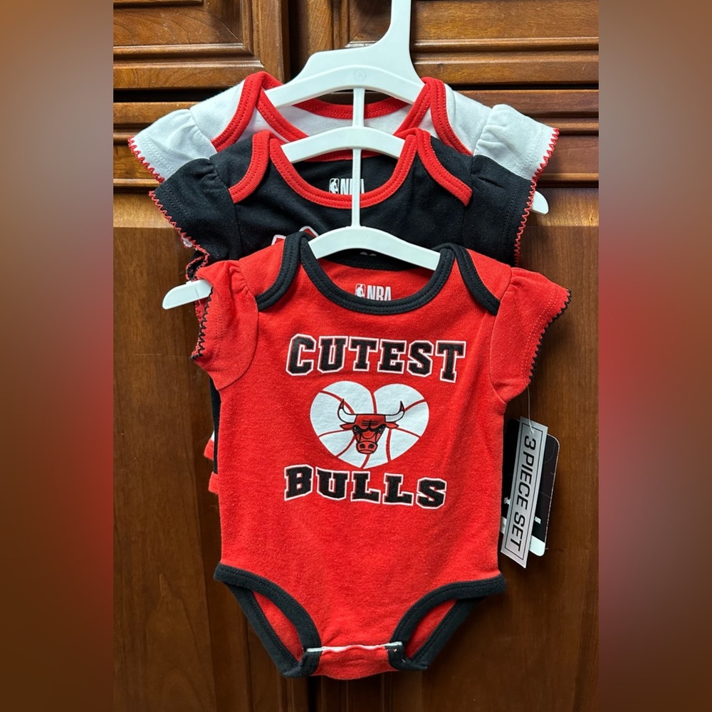 Chicago Bull Onesie’s 0-3mo